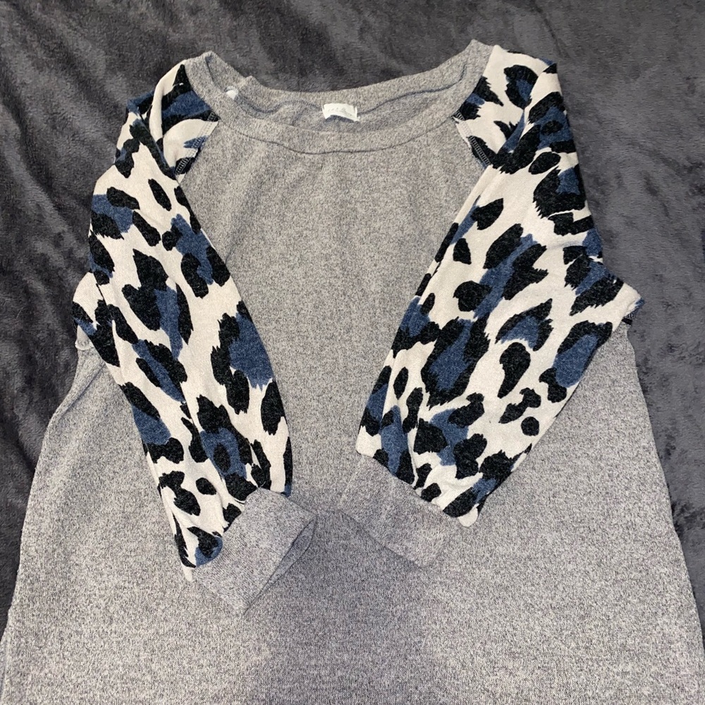 Balloon sleeve tunic sweater 2X